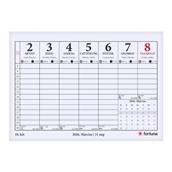 Asztali naptár TA-23 2026. évi holdfázissal