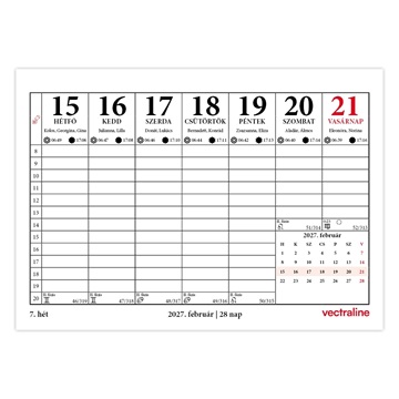 Asztali naptár TA-23 2027. évi holdfázissal