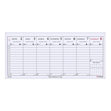 Asztali naptár TA-24 2026. évi holdfázissal