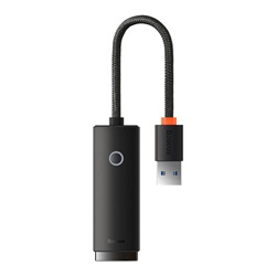 Baseus Lite Series hálózati adapter USB 3.0 – Gigabit Ethernet (fekete)