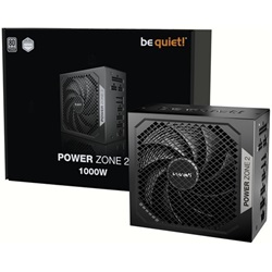 Be Quiet! 1000W Power Zone 2 (80+ Platinum, ATX3.1, moduláris, félpasszív ventilátor, fekete)