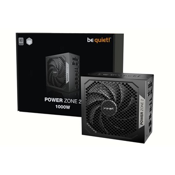 Be Quiet! 1000W POWER ZONE 2 (80+ Platinum, ATX3.1, moduláris, félpasszív ventilátor, fekete)