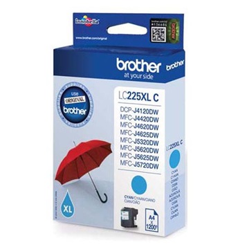 Brother tinta LC225XL C cyan (hamarosan lejáró szavatosság)