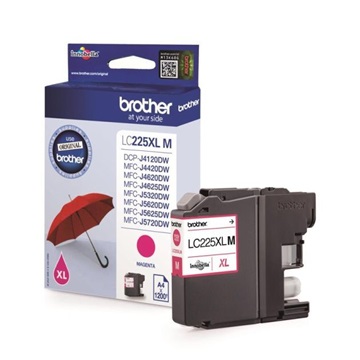 Brother tinta LC225XL M magenta (hamarosan lejáró szavatosság)