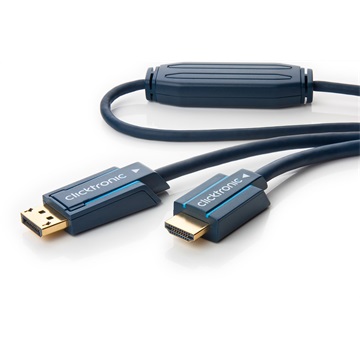 Clicktronic kábel Displayport (apa) - HDMI (apa) 20 m (Full HD)
