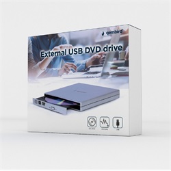 DVD író külső Gembird ezüst (DVD-USB-021-SV)