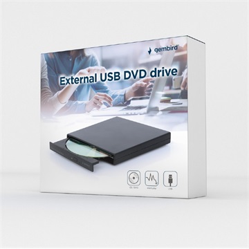 DVD író külső Gembird ezüst (DVD-USB-04)