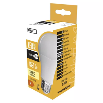 EMOS Basic LED izzó A60 E27 15.3W 1521lm meleg fehér