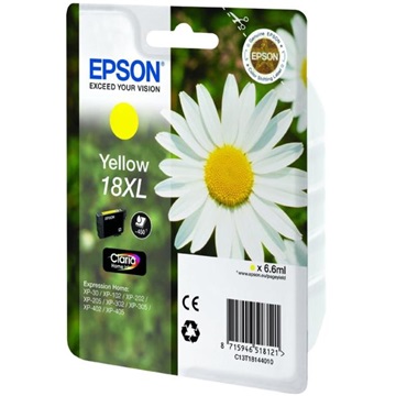 Epson tinta T181440  yellow (18 XL) (hamarosan lejáró szavatosság)