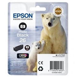 Epson tinta T26114010 photo black (26) (lejárt szavatosságú termék)