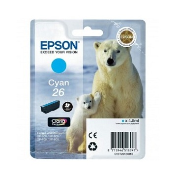 Epson tinta T26124010 cyan (26) (lejárt szavatosságú termék)