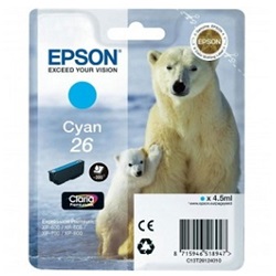 Epson tinta T26124010 cyan (26) (lejárt szavatosságú termék)