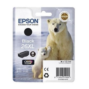Epson tinta T26214010 black XL (26XL)