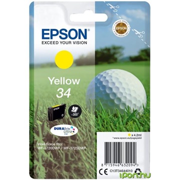 Epson tinta T3464 (34)  yellow