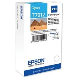 Epson tinta T7012 XXL cyan 3,4k (lejárt szavatosságú termék)