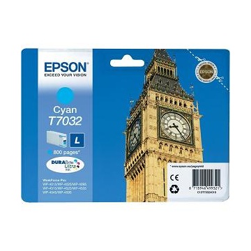 Epson tinta T7032 cyan 0,8k