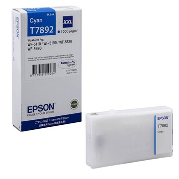 Epson tinta T7892 cyan, 4K (hamarosan lejáró szavatosság)
