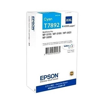 Epson tinta T7892 cyan, 4K (lejárt szavatosságú termék)