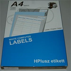Etikett címke 210 x 297mm 100 ív/cs