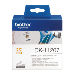 Etikett címke Brother DK-11207 58/58MM 100 db cd/dvd etikett