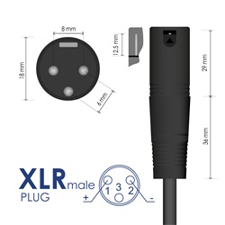 Elektromos kerékpár tápegység 42V/4A 168W Cannon XLR ( AK-EV-13 )