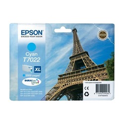 Epson tinta T7022 XL cyan 2k (hamarosan lejáró szavatosság)