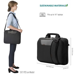 Everki Advance Eco 16" notebook táska, fekete