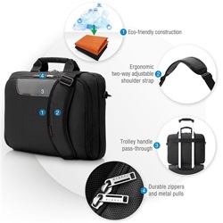 Everki Advance Eco 16" notebook táska, fekete
