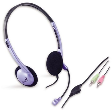 Genius HS-02B mikrofonos fejhallgató