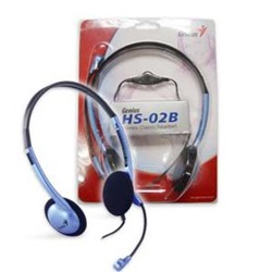 Genius HS-02B mikrofonos fejhallgató