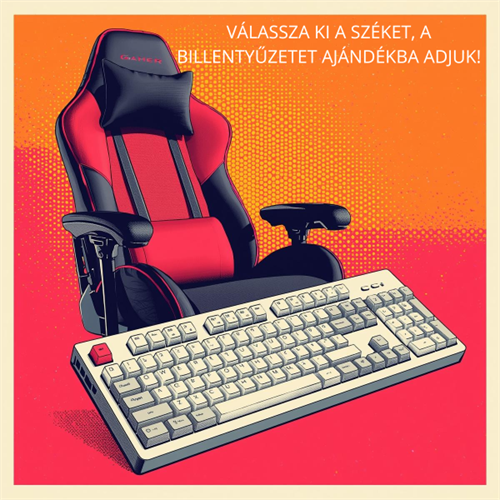Gamer szék mellé ajándék mechanikus billentyűzet!