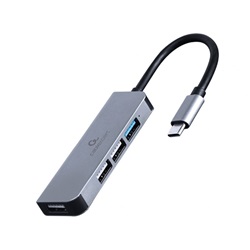 Gembird 4 portos USB Type-C hub (1 x USB 3.1 + 3 x USB 2.0)