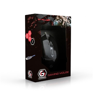 Gembird MUSG-001-G Gamer egér zöld világító