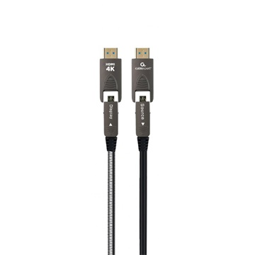 Gembird aktív optikai (AOC) HDMI kábel (apa-apa) 30 m (v2.0, 4k 60Hz) (CCAP-HDMIDD-AOC-30M)