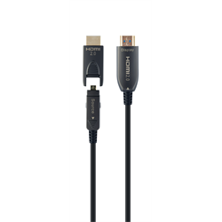 Gembird aktív optikai (AOC) HDMI kábel (apa-apa) 30 m (v2.0, 4k 60Hz) (CCBP-HDMID-AOC-30M)