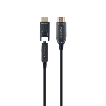 Gembird aktív optikai (AOC) HDMI kábel (apa-apa) 30 m (v2.0, 4k 60Hz) (CCBP-HDMID-AOC-30M)