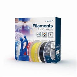 Gembird filament PLA extra flexible  black, 1,75 MM, 1 KG