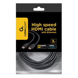 Gembird kábel Hdmi (APA-APA) 3m (v2.0, 19M/M, 3D) (CC-HDMI4-10)