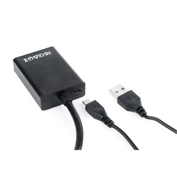 Gembird kábel átalakító VGA (apa) - HDMI (anya) audio támogatással (A-VGA-HDMI-01)