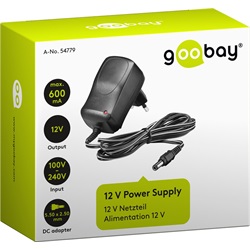 Goobay 12V hálózati tápegység, 7,2W 0,6A