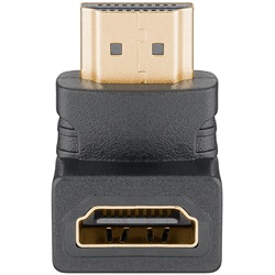Goobay HDMI (anya) - HDMI (apa) adapter 270°-ban hajlított (8K 60Hz), fekete