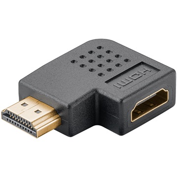 Goobay HDMI (anya) - HDMI (apa) adapter 270°-ban hajlított, horizontális (8K 60Hz), fekete