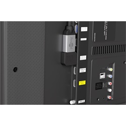 Goobay HDMI (anya) - HDMI (apa) adapter 90°-ban hajlított, horizontális (8K 60Hz), fekete