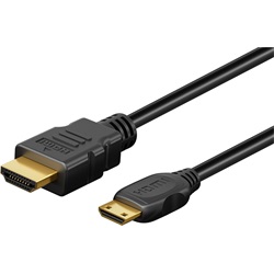 Goobay HDMI (apa) - mini HDMI (apa) kábel, 2 m (8k 60 Hz)