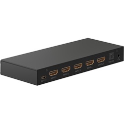 Goobay HDMI switch 4 port, audio kimenettel és távirányítóval (4K 60 Hz)