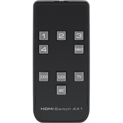 Goobay HDMI switch 4 port, audio kimenettel és távirányítóval (4K 60 Hz)