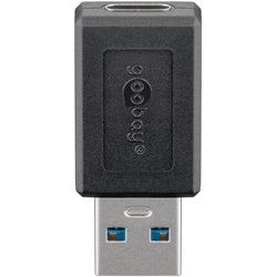 Goobay USB-A (apa) - USB-C (anya) adapter, fekete
