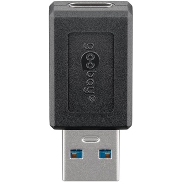 Goobay USB-A (apa) - USB-C (anya) adapter, fekete