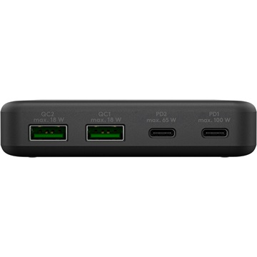 Goobay USB-C™ PD GaN többportos asztali töltő (100 W), fekete