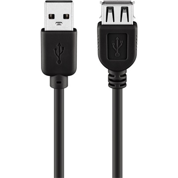 Goobay USB 2.0 hosszabbító kábel (AMAF), 5 m, szürke
